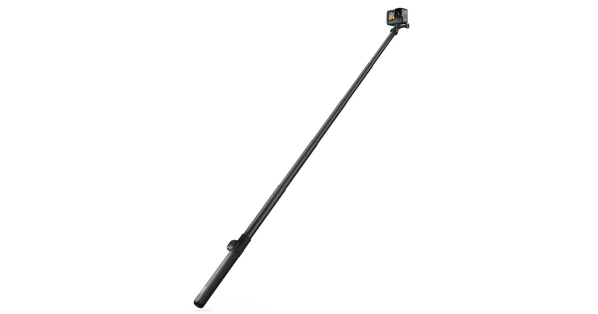 GoPro1.2m Extension Pole + Waterproof Shutter Remote bevestiging  (Zwart, Bluetooth)
