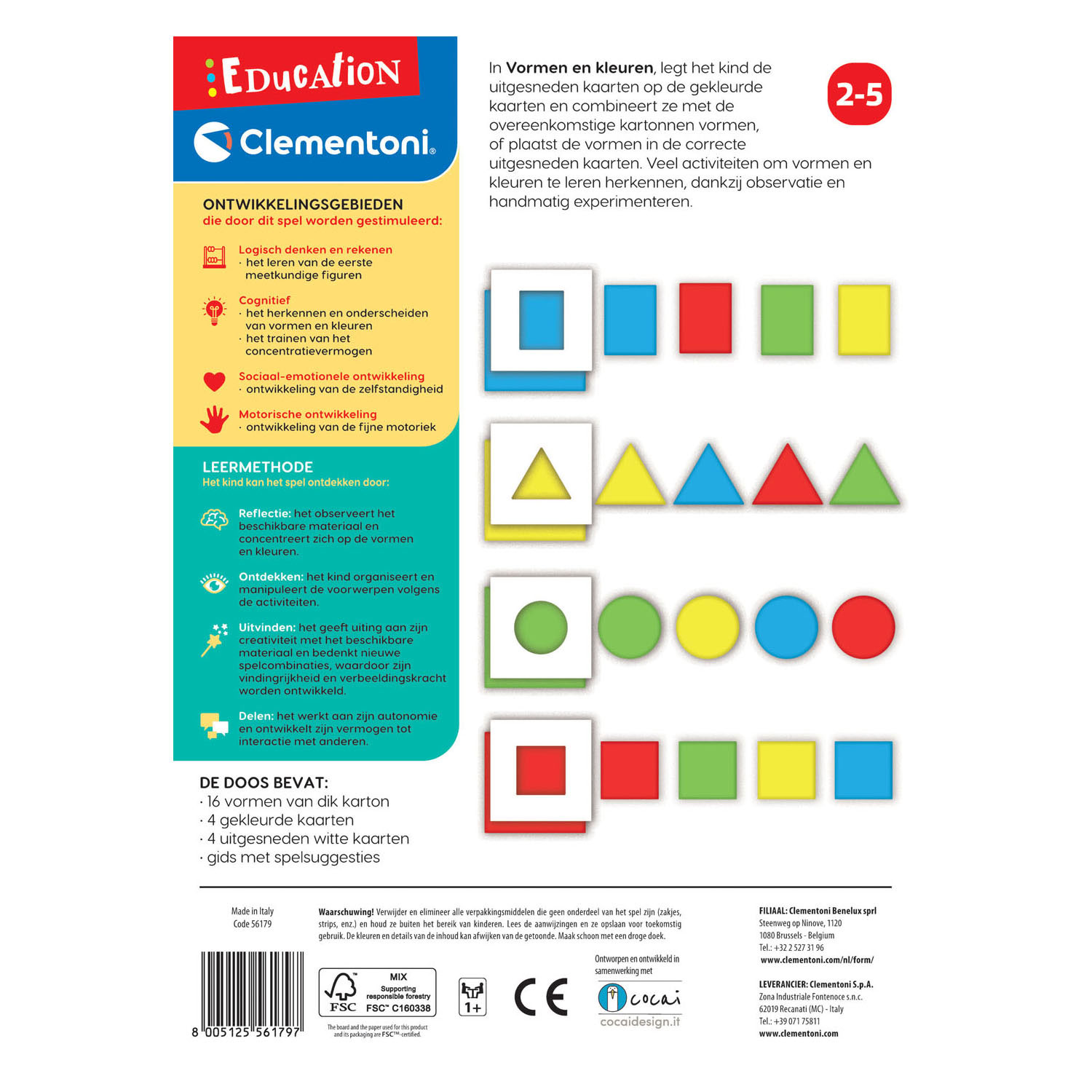 Clementoni Education - Montessori Vormen & Kleuren