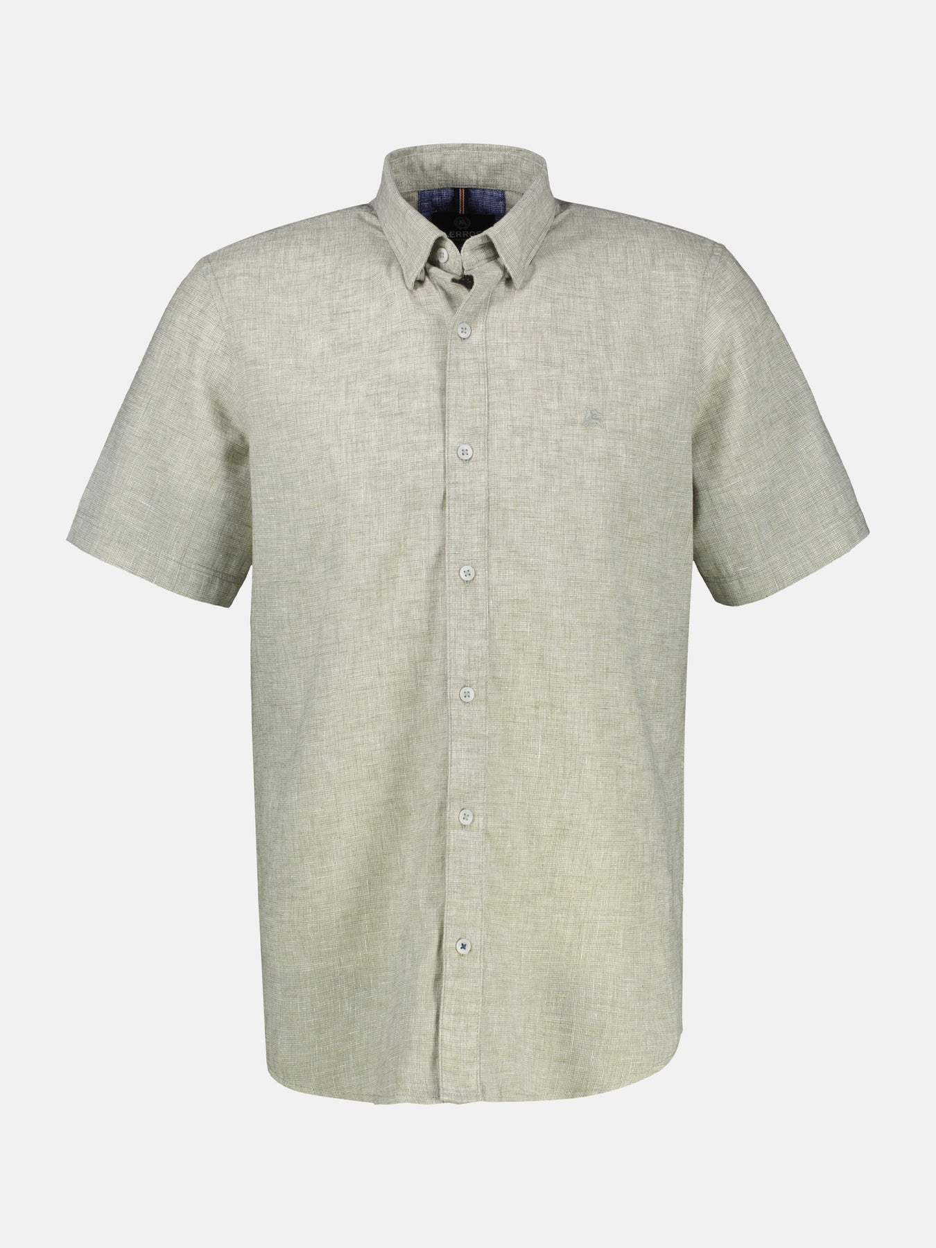 Kurzarmhemd mit verdecktem Button-down-Kragen