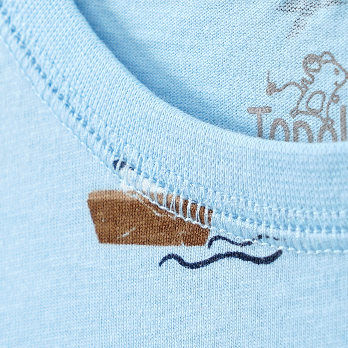 Topolino Jungen T-Shirt mit Allover-Print hellblau