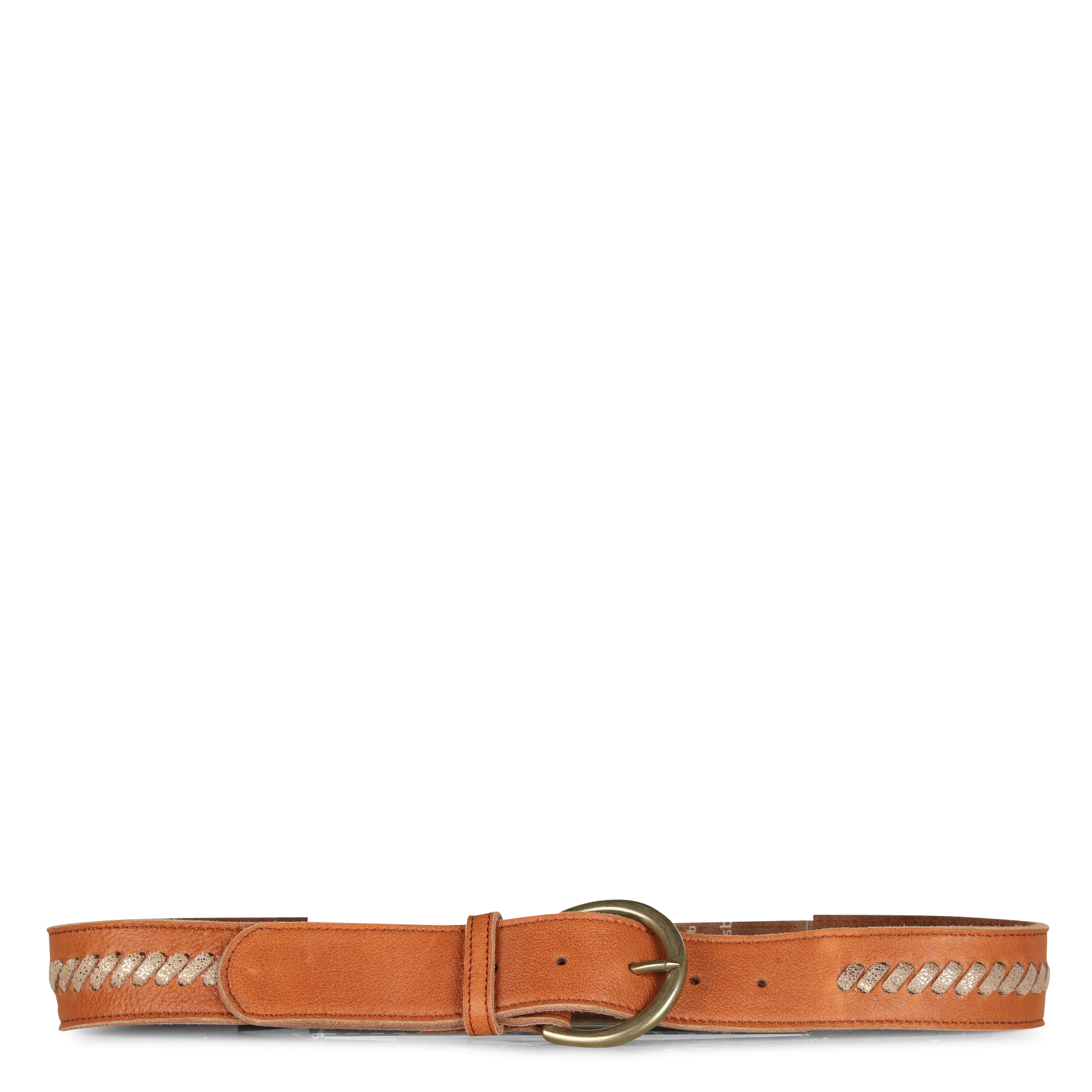 SYBIL - Ceinture en cuir velours| Doré