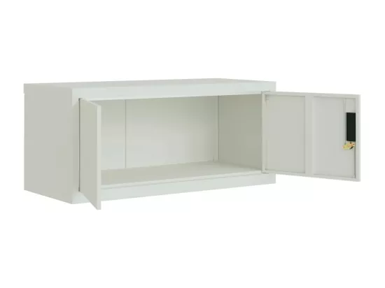Classeur gris clair 90x40x130 cm acier