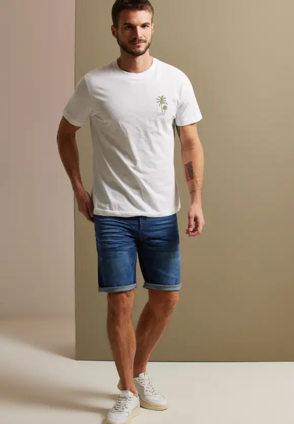 Regular Fit Jeansshorts - indigo blue wash