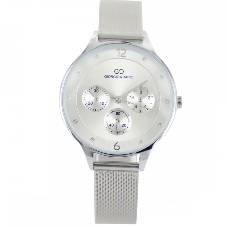 Coffret montre Femme GIORGIO bracelet Acier Argenté