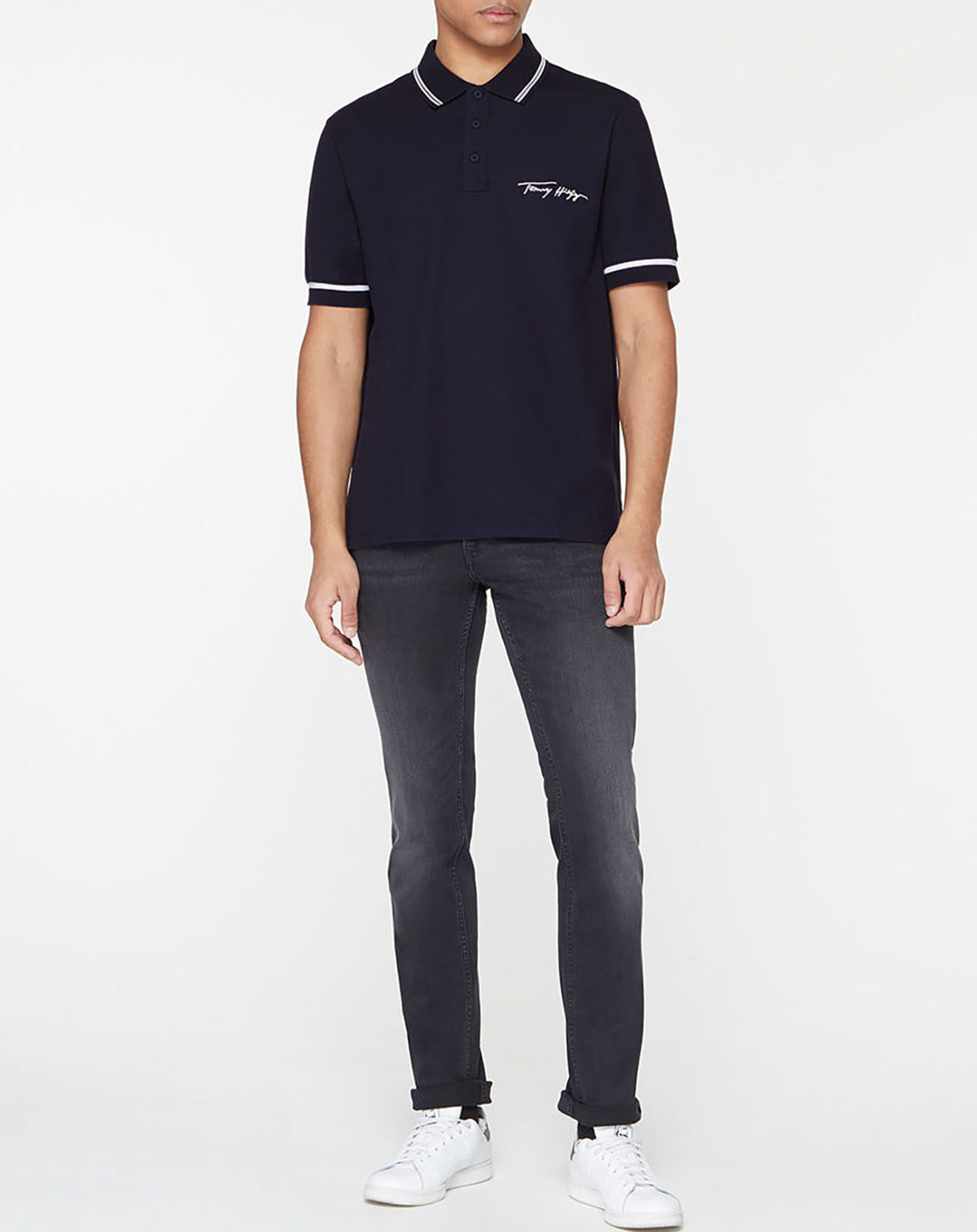 Tommy Hilfiger Polo regular fit tommy signature bleu marine