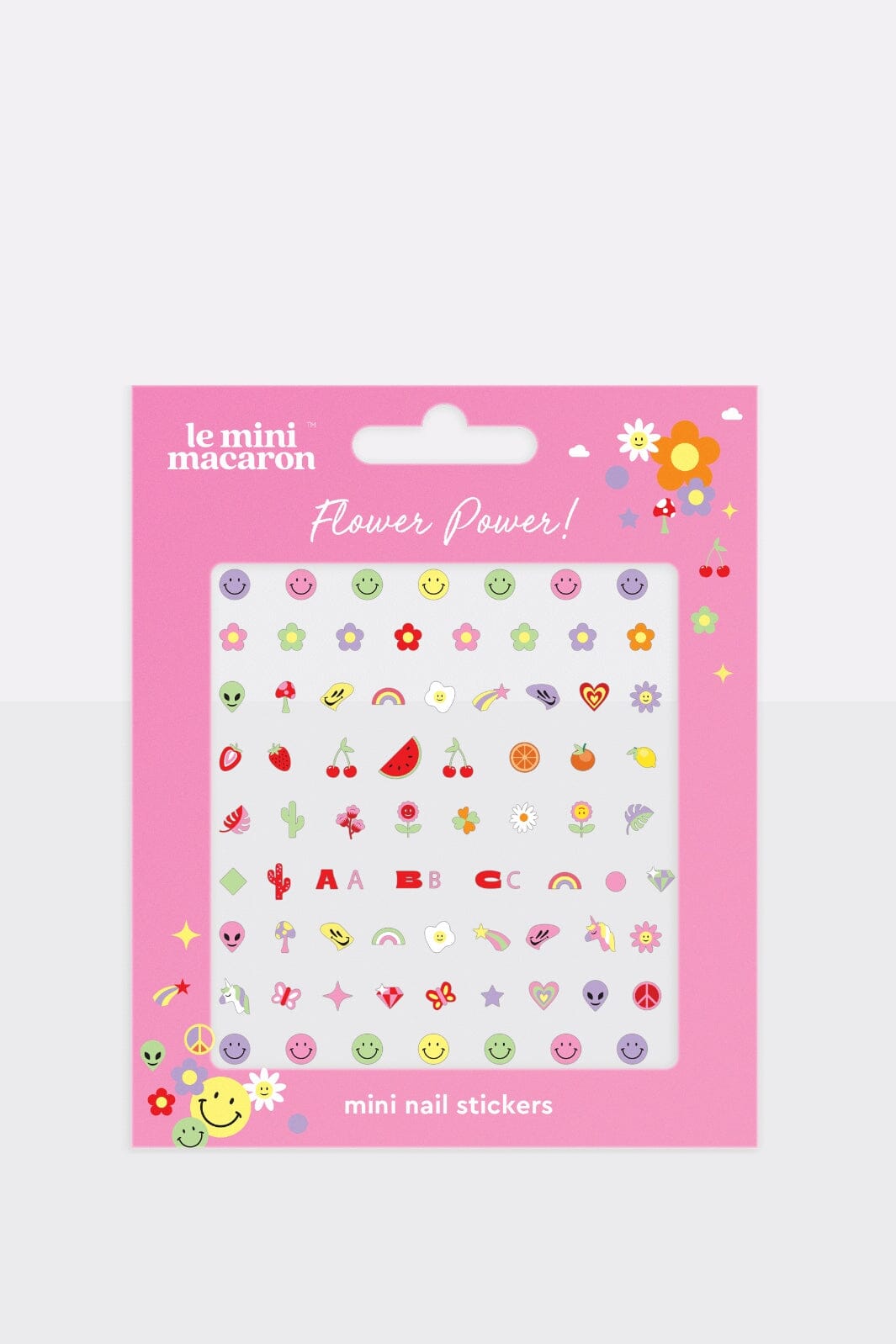 Le Mini Macaron Mini Nail Stickers flower power