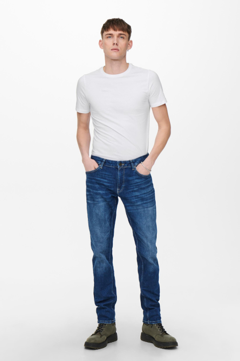 Only & Sons witte heren t-shirt