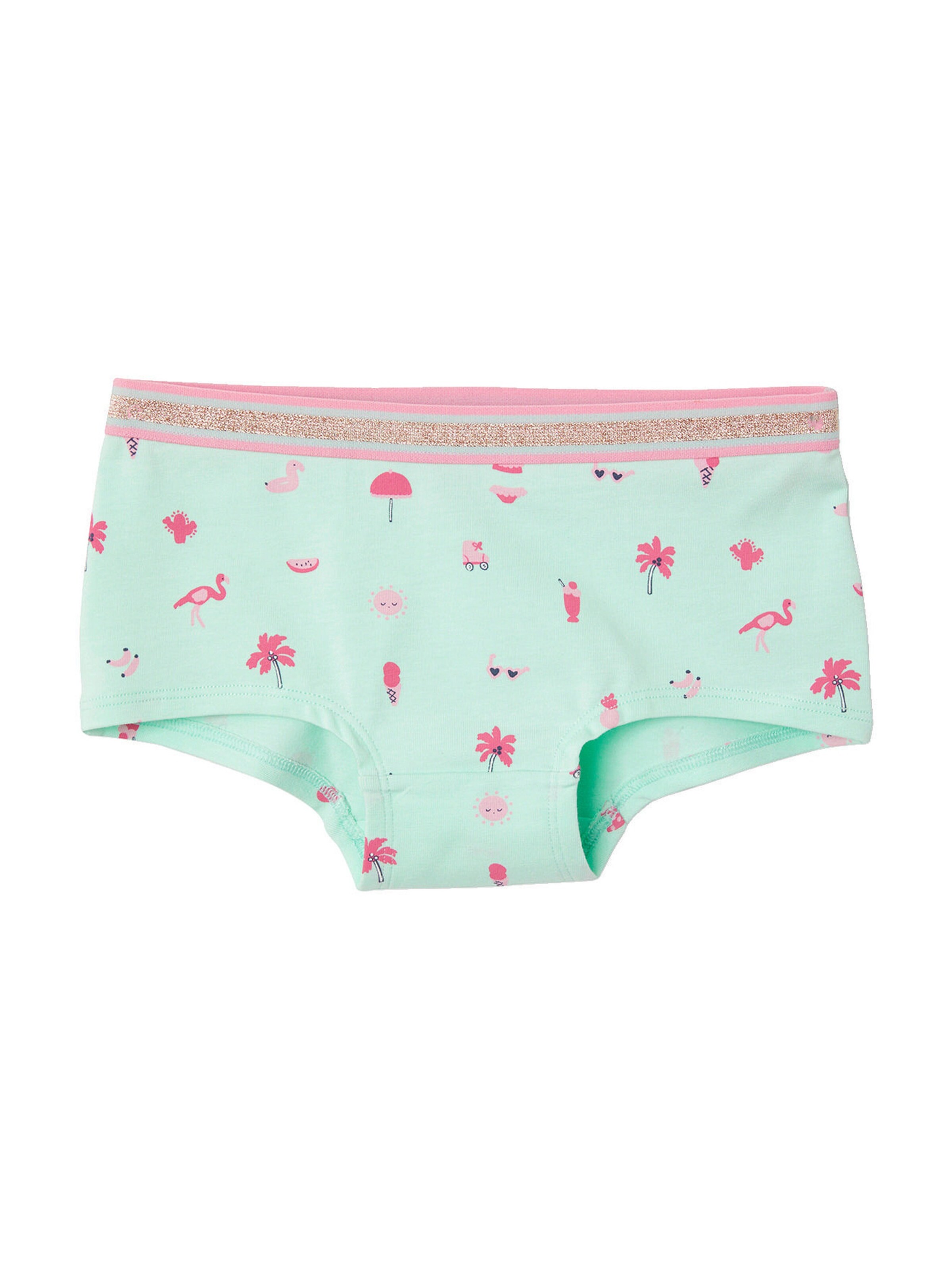 Vertbaudet 5er-Pack Mädchen Shortys pack rosa/aqua