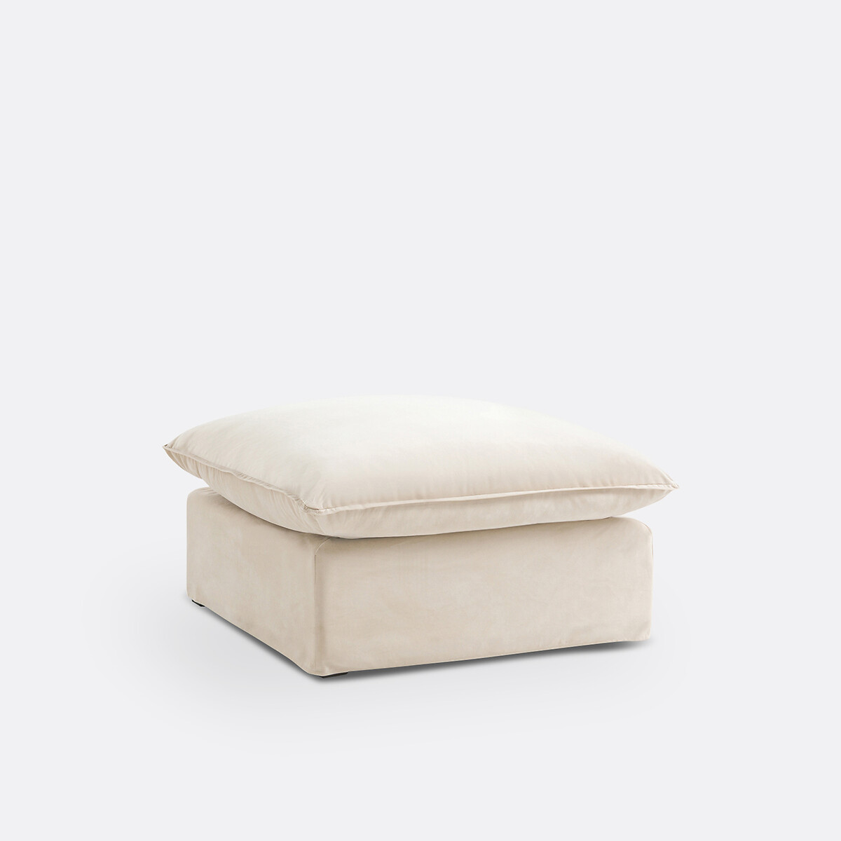 LA REDOUTE INTERIEURS<br>Poef em fluweel, Odna