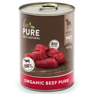 bePure Hundefutter Adult Reinfleisch Bio Rind