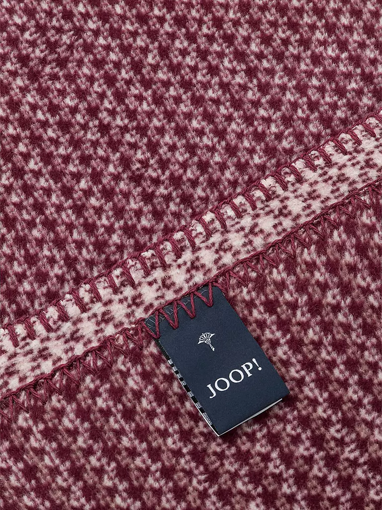 JOOP Wohndecke WOVEN 150x200cm Rouge dunkelrot
