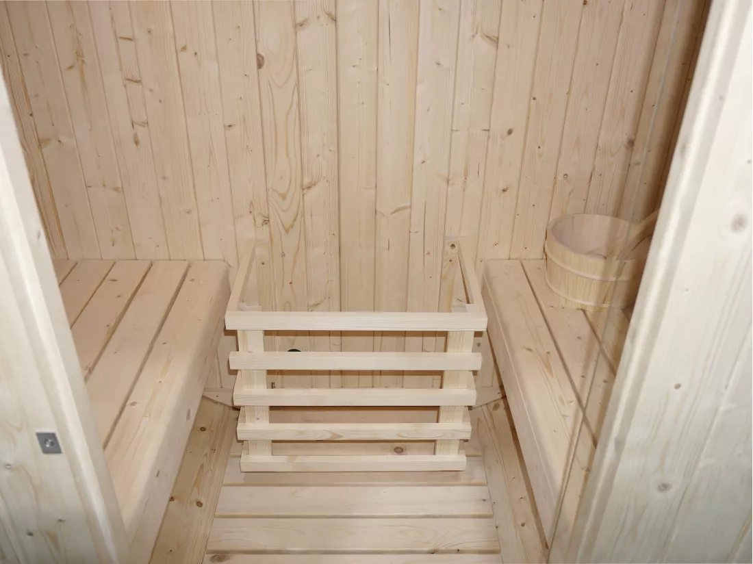 Sauna d'extérieur 2 places avec poêle 3,5KW - L185 x P120 x H190 cm - ISOKYRO