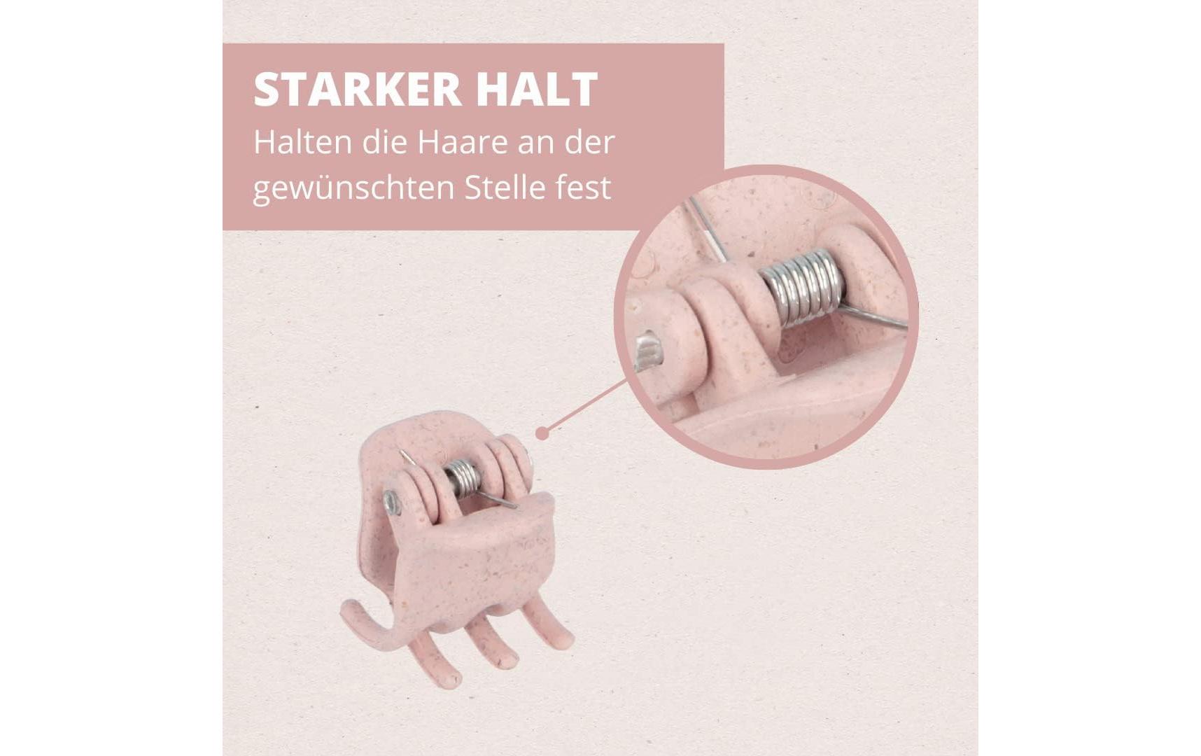 Haarklemme Nature Love Rosa 6 StückStilvolle Clips für jeden Look