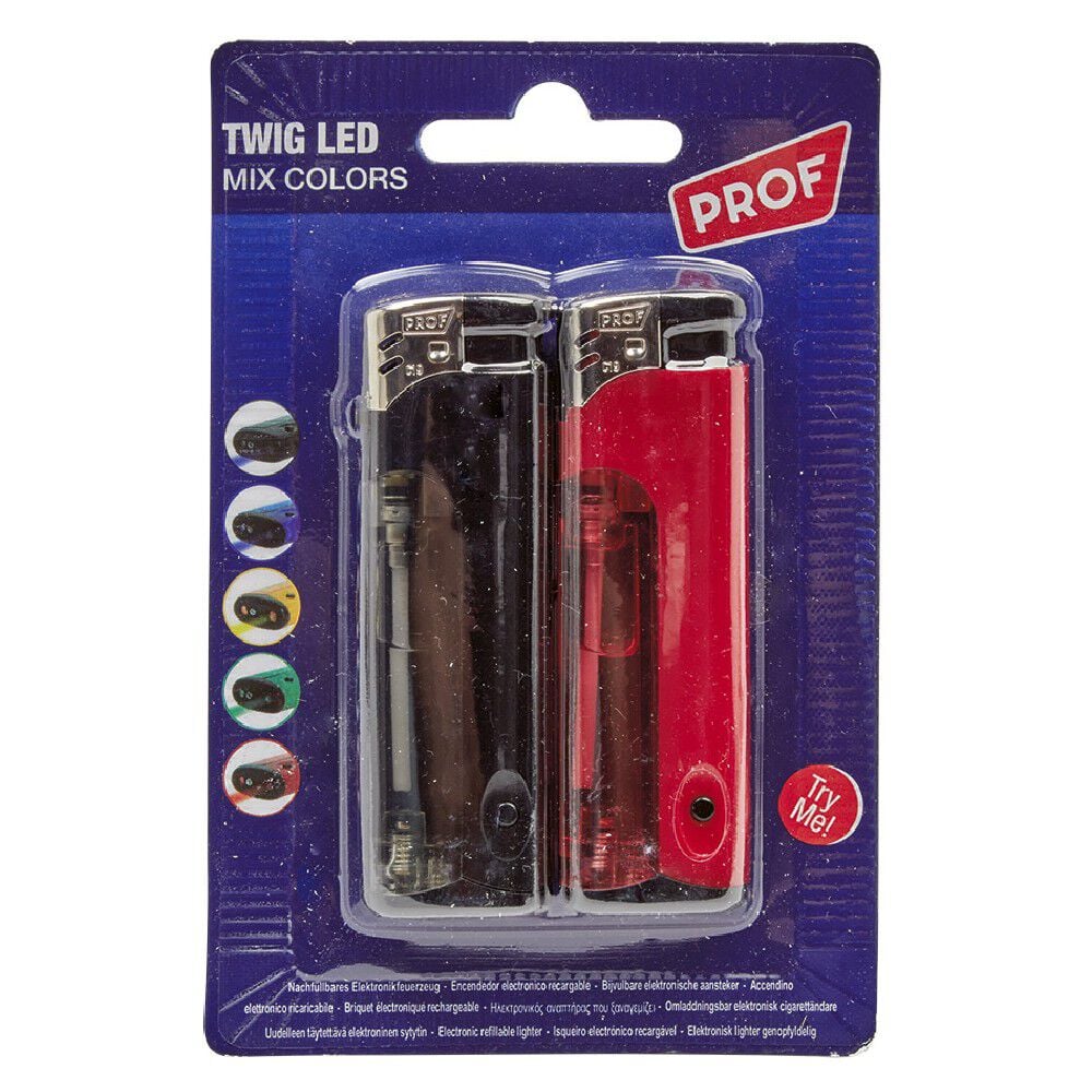 Briquet lumineux à led Prof twig x2