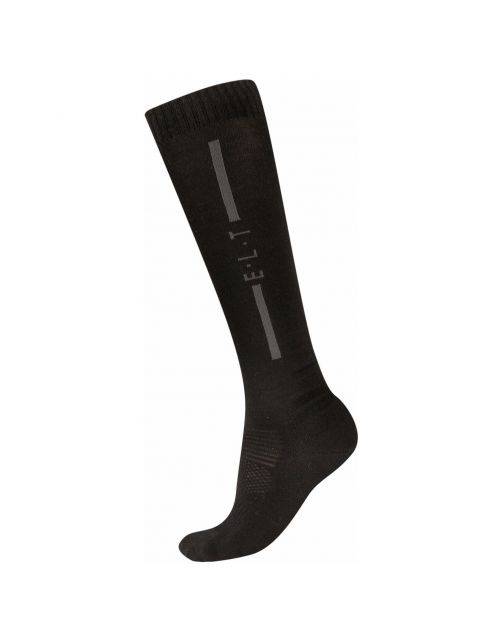 Elt Paardrijsokken Merino Zwart - Ruiteraccessoires