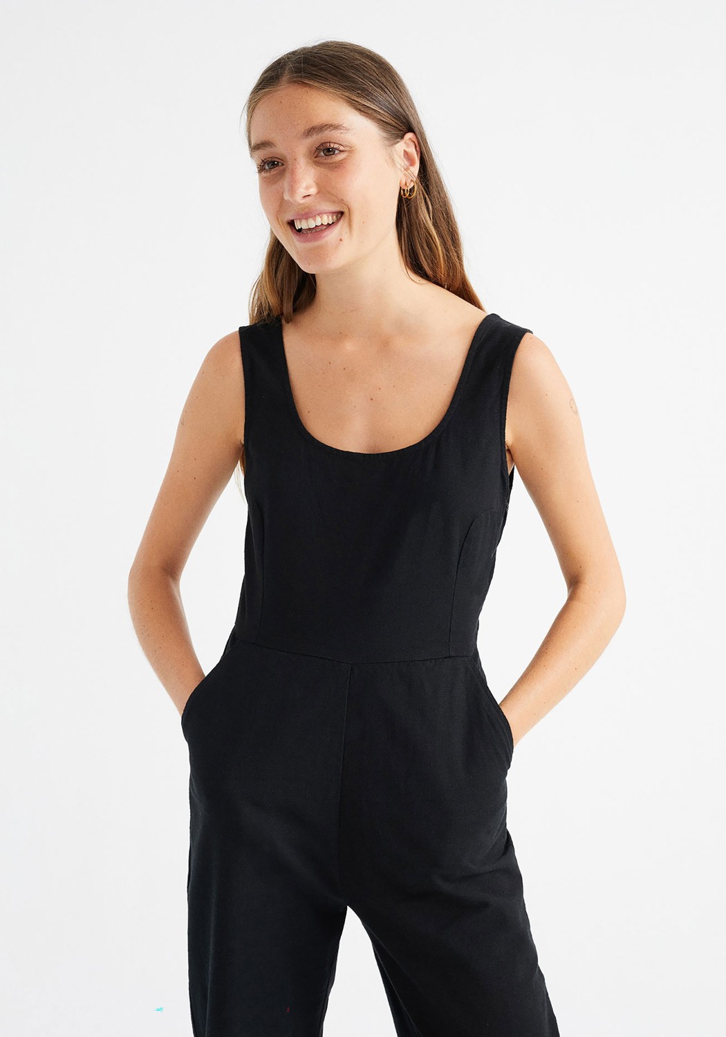 Thinking Mu Jumpsuit Rafflesia Black