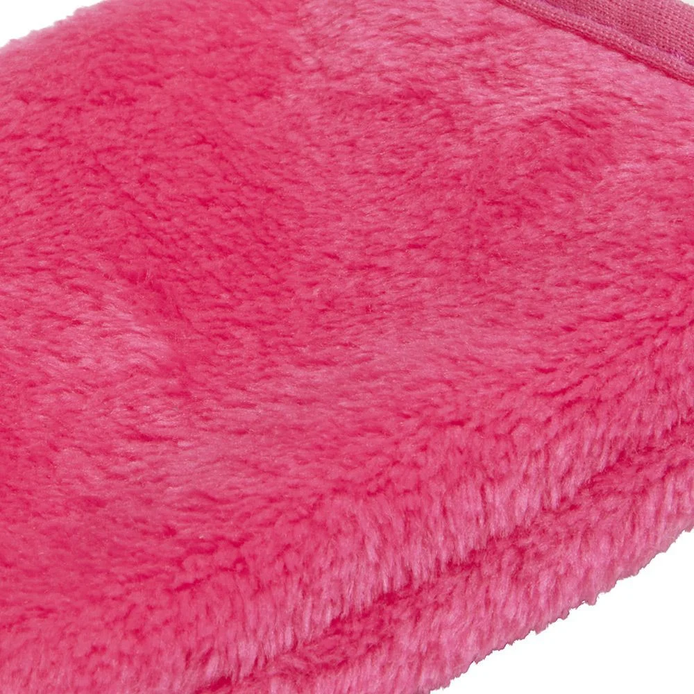 Gant démaquillant fuchsia en coton x2
