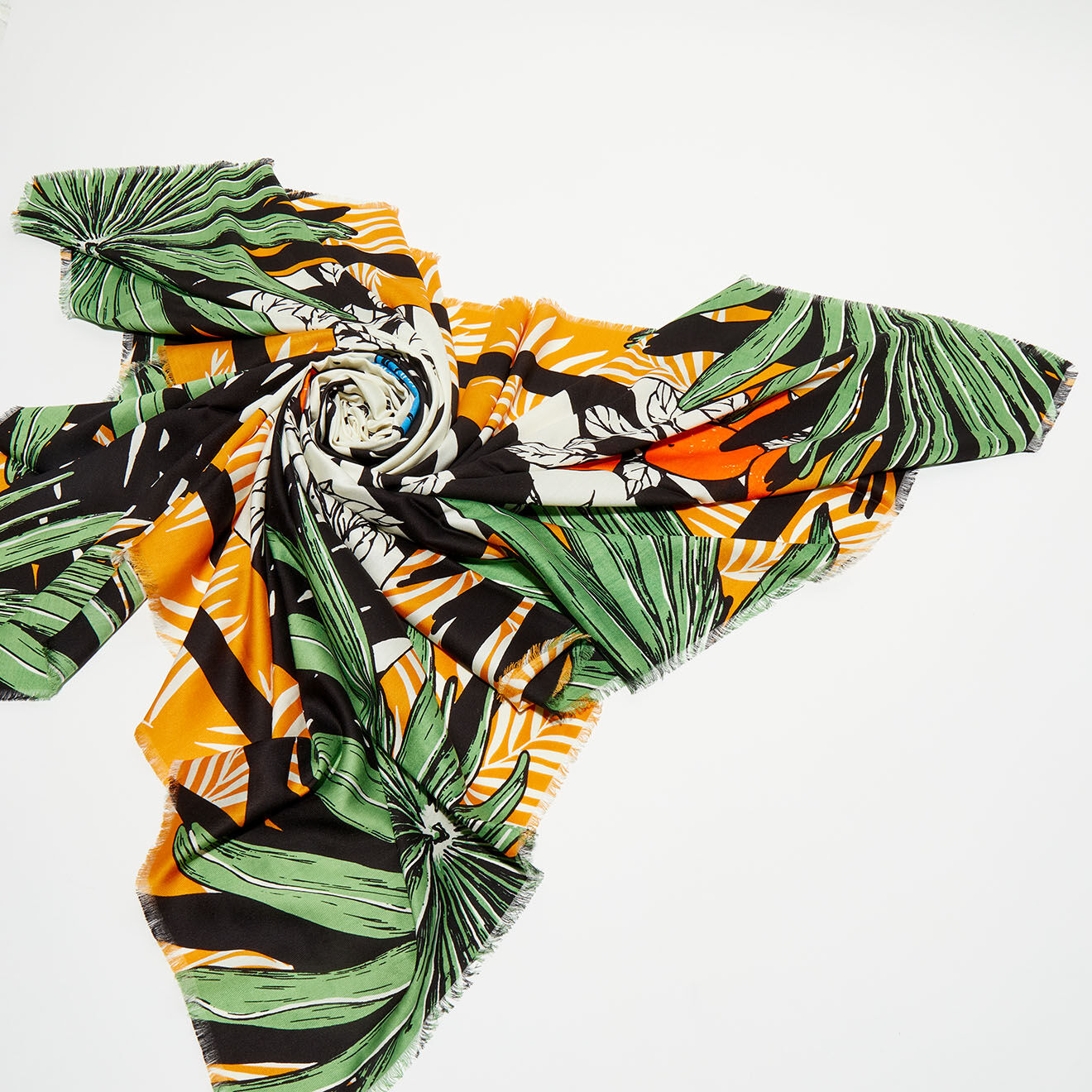 Wild Foulard Palmlady safran - 130x130 cm