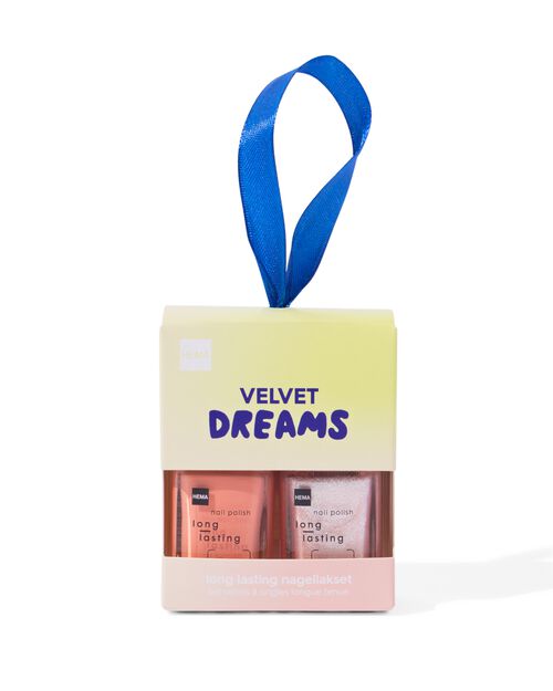 set de vernis à ongles longue durée orange pailleté 2 pièces