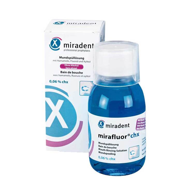 Miradent Mundspüllösung mirafluor chx 0,06%, 100 ml