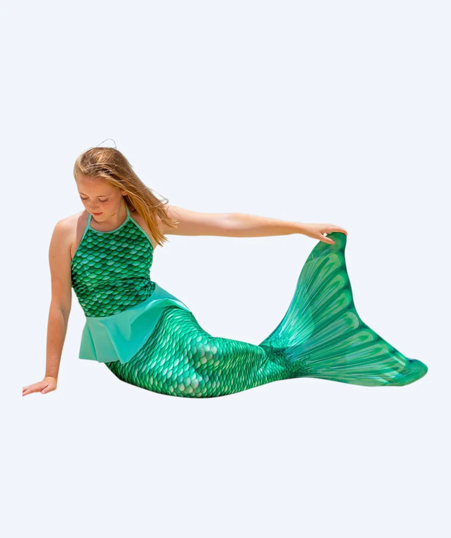 Fin Fun havfruehale til børn - Sæt - Celtic Green (Grøn)