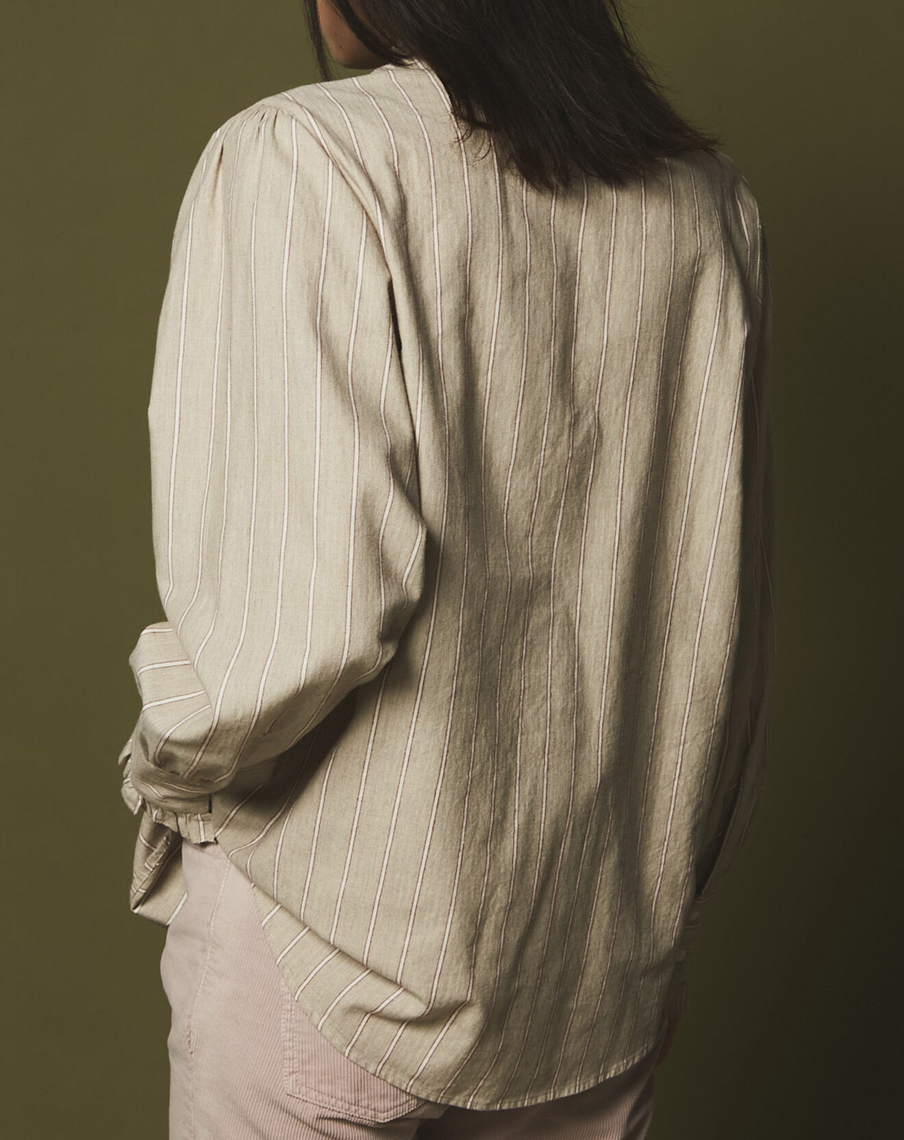 Hartford Blouse Hyper beige/rouge