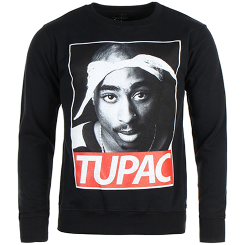 Sweat Crewneck Tupac Portrait Noir