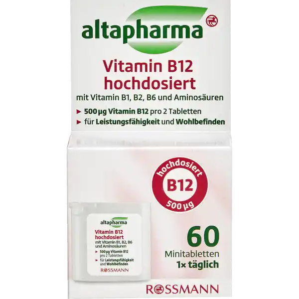 Vitamin B12 hochdosiert 60 Minitabletten