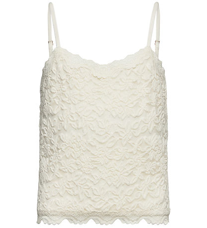 Rosemunde Top - Blånde Strap Top - Ivory