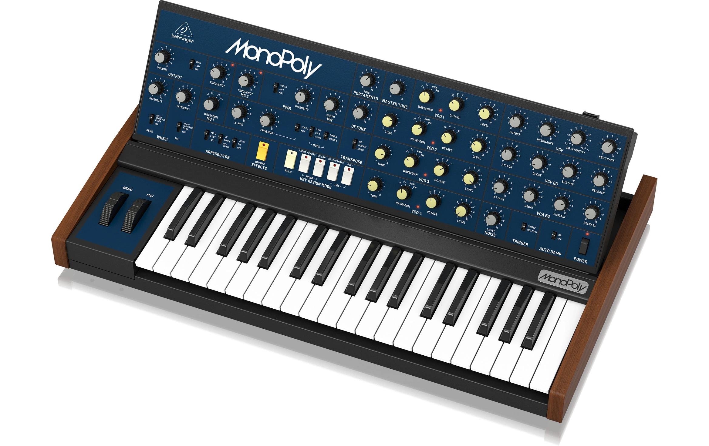 Synthesizer MonoPoly<br>4-stimmiger polyphoner analoger Synthesizer