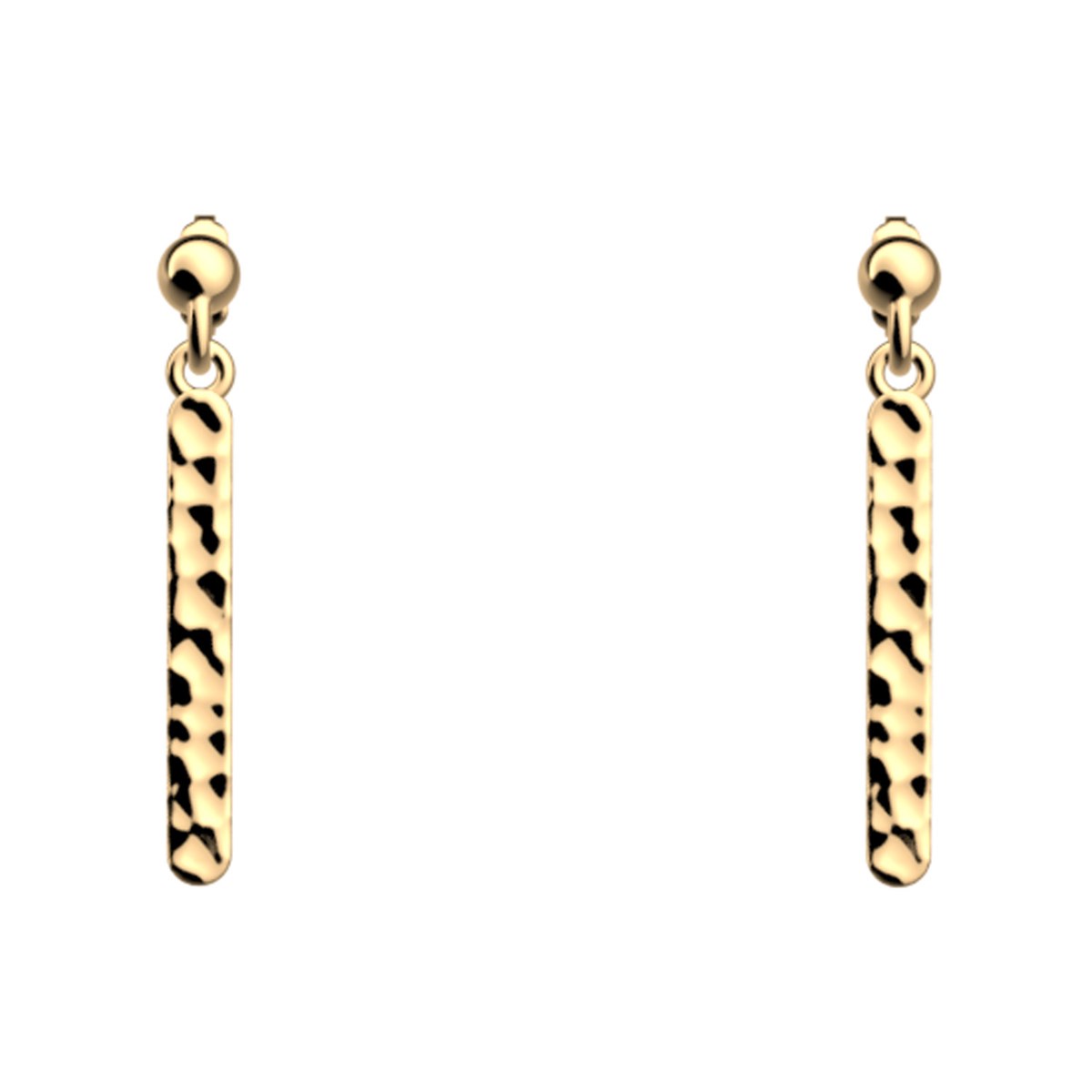 Boucles d'oreilles Les Georgettes Pure dorées25mm