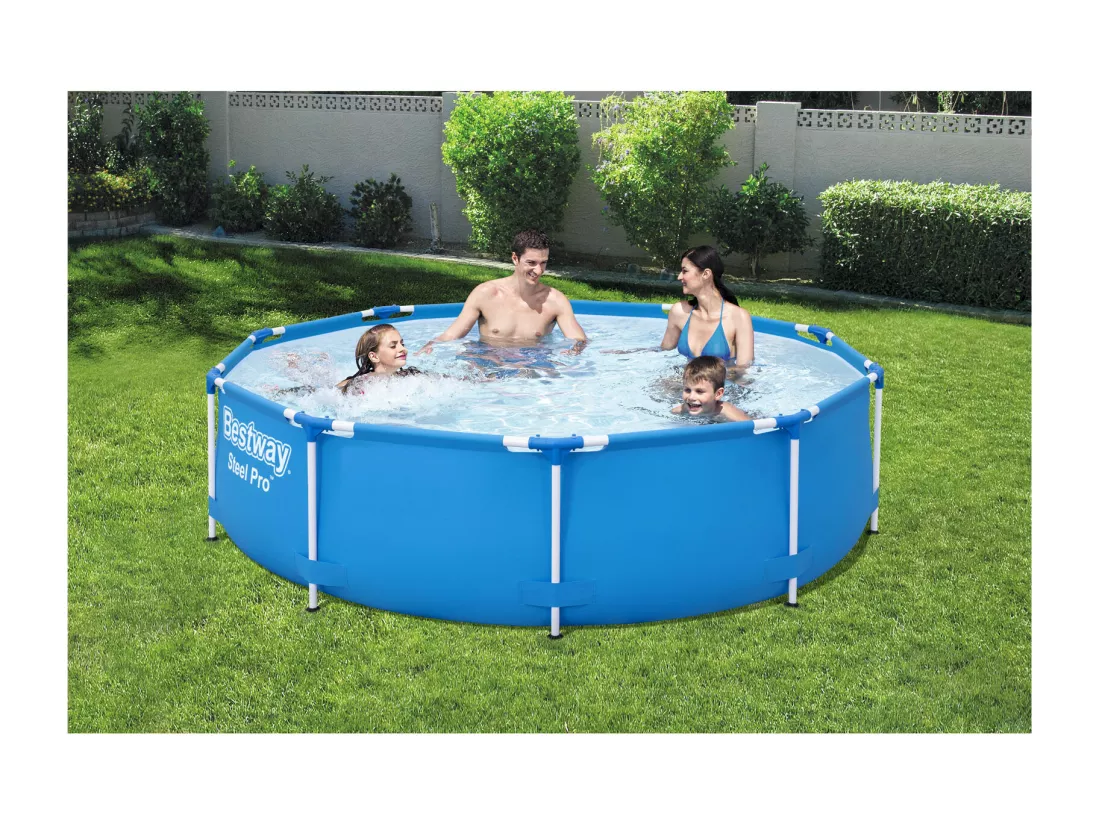 Piscine ronde steel pro frame - 305 x 76 cm - Bleu