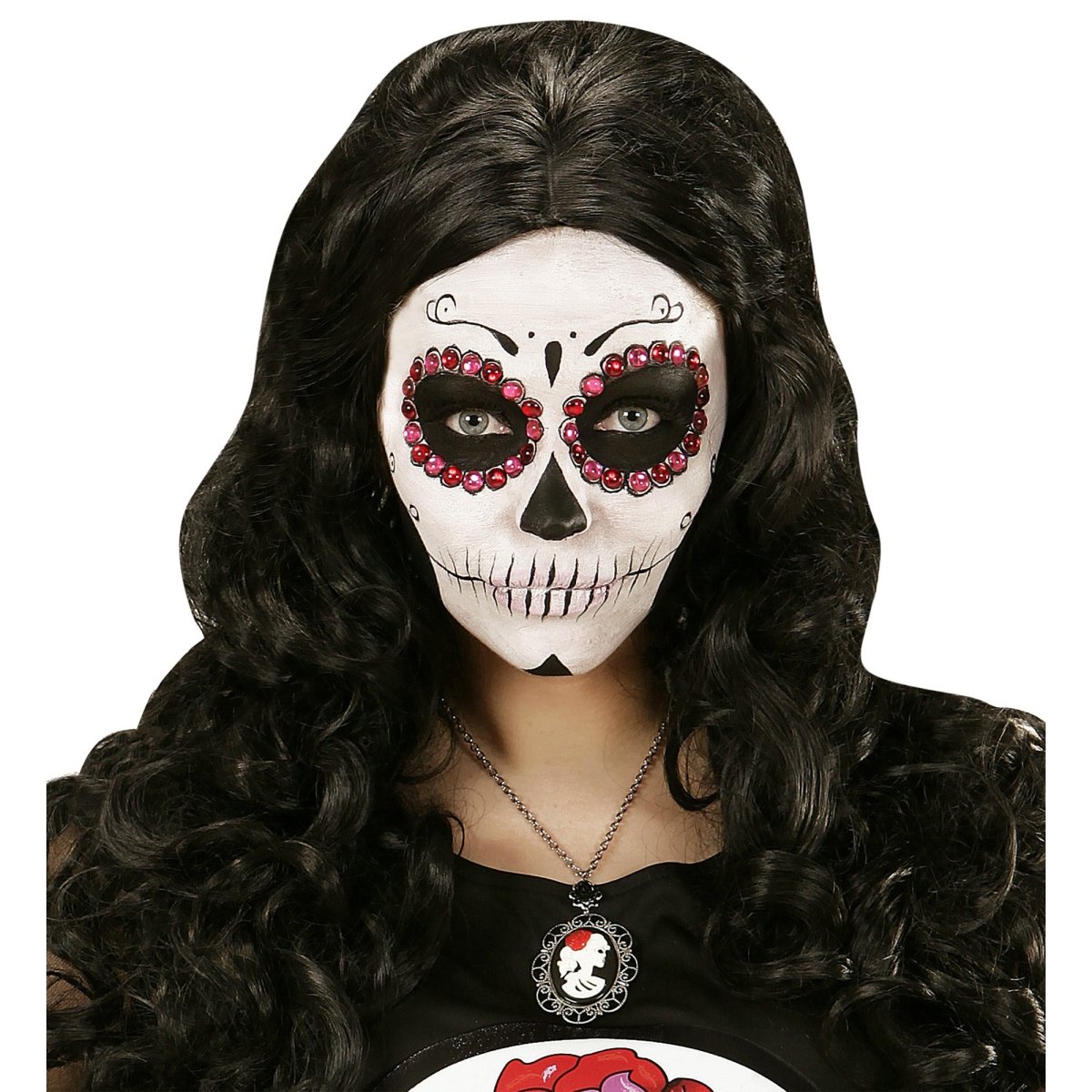 Halloween Ketting Schedel En Roos