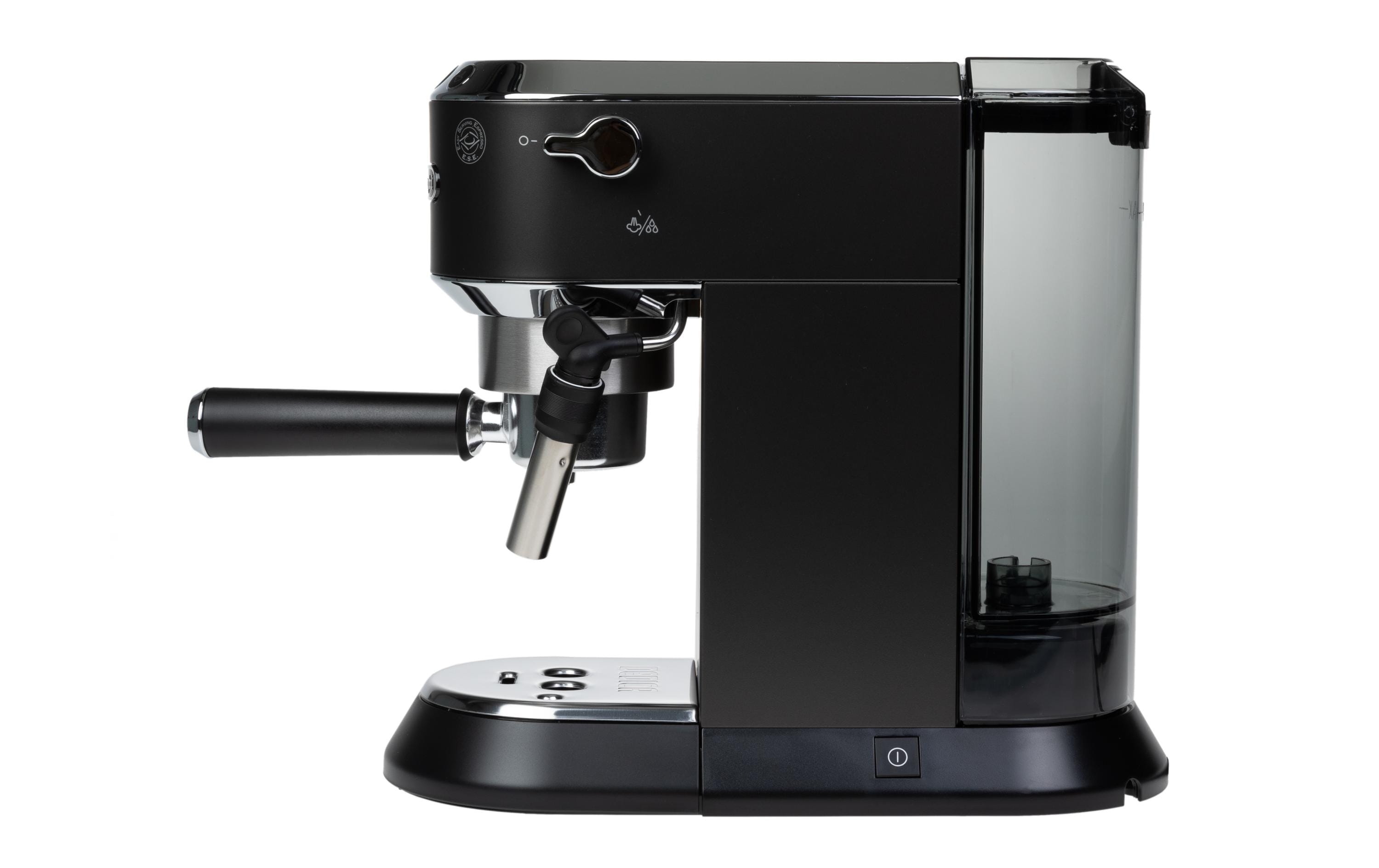 Siebträgermaschine Dedica EC 685.BK Schwarz<br>Kompakte Kaffeemaschine im Metallic-Look mit Siebträger