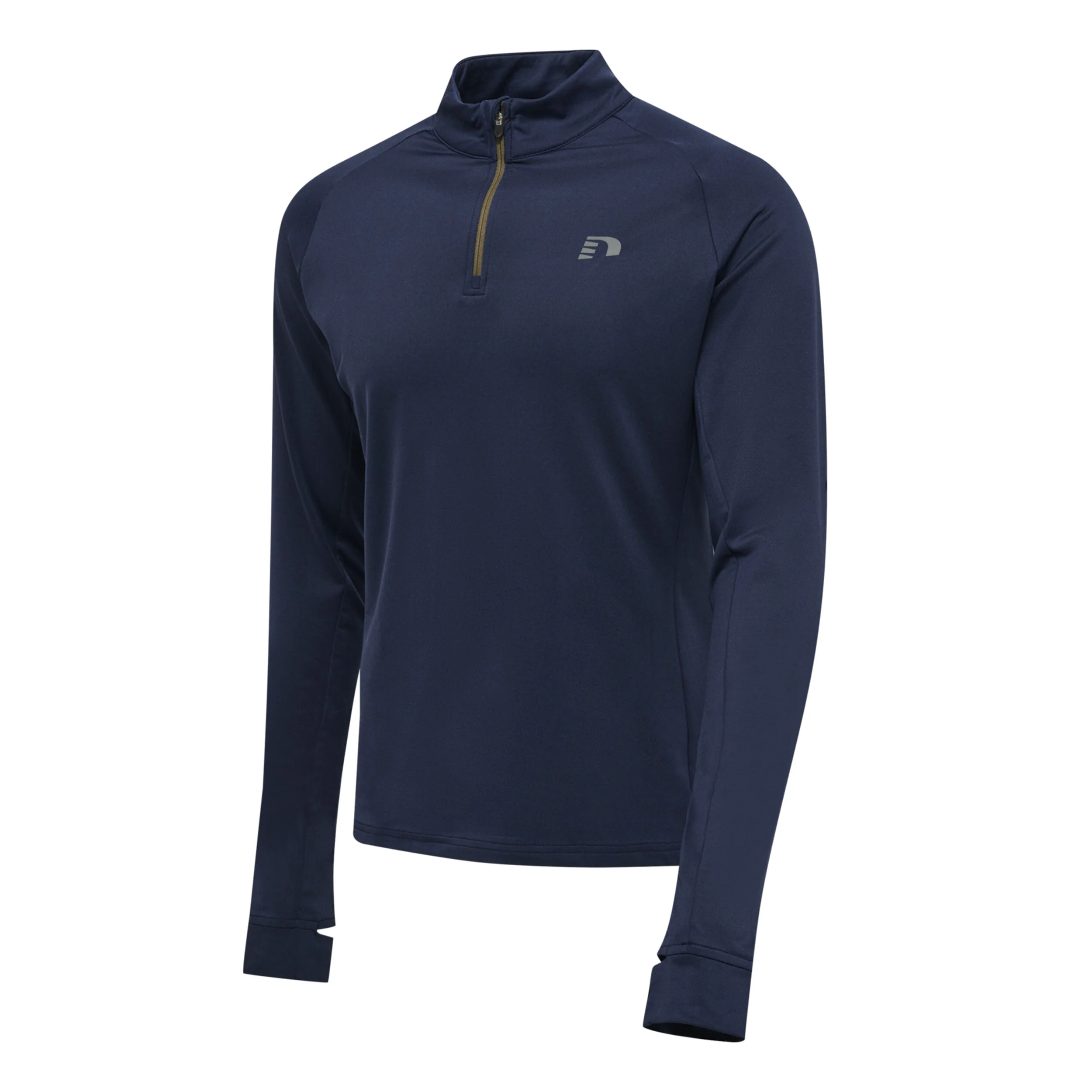 Newline Half-Zip Haut Manches Longues Hommes - Bleu Foncé , Vert Olive