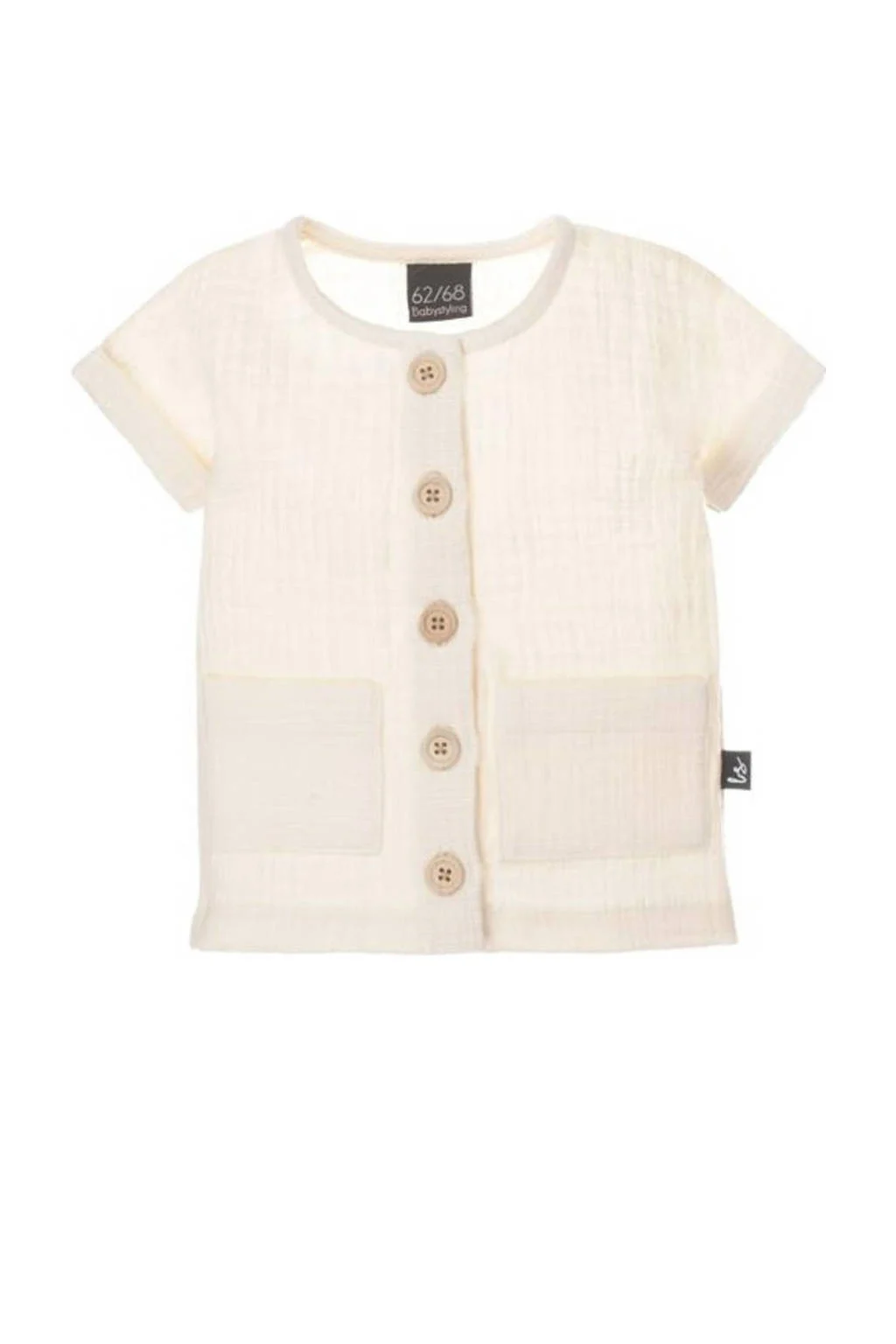 Babystyling baby overhemd zand