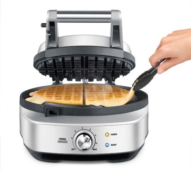 Gaufrier - The No-Mess Waffle, Acier Inoxydable - Sage