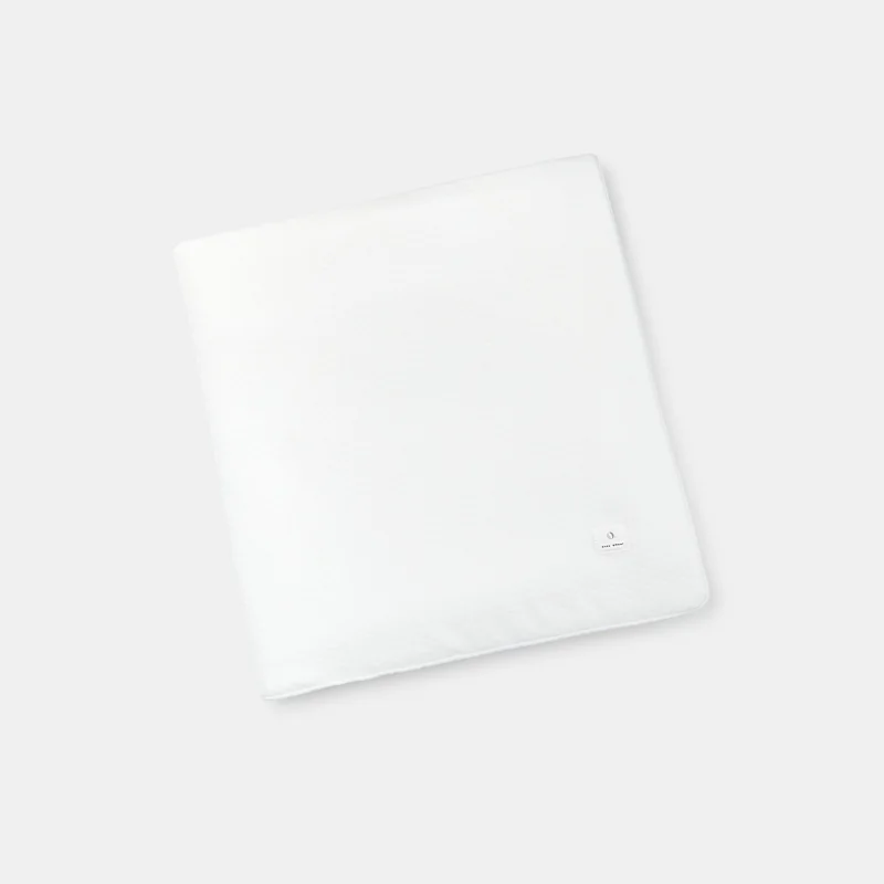 Couverteure bébé bi-matière velours et coton Absorba Blanc