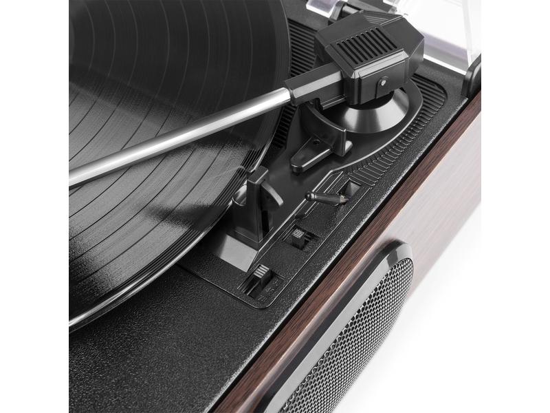 Fenton Plattenspieler mit Bluetooth RP102B Braun Retro Plattenspieler mit Bluetooth