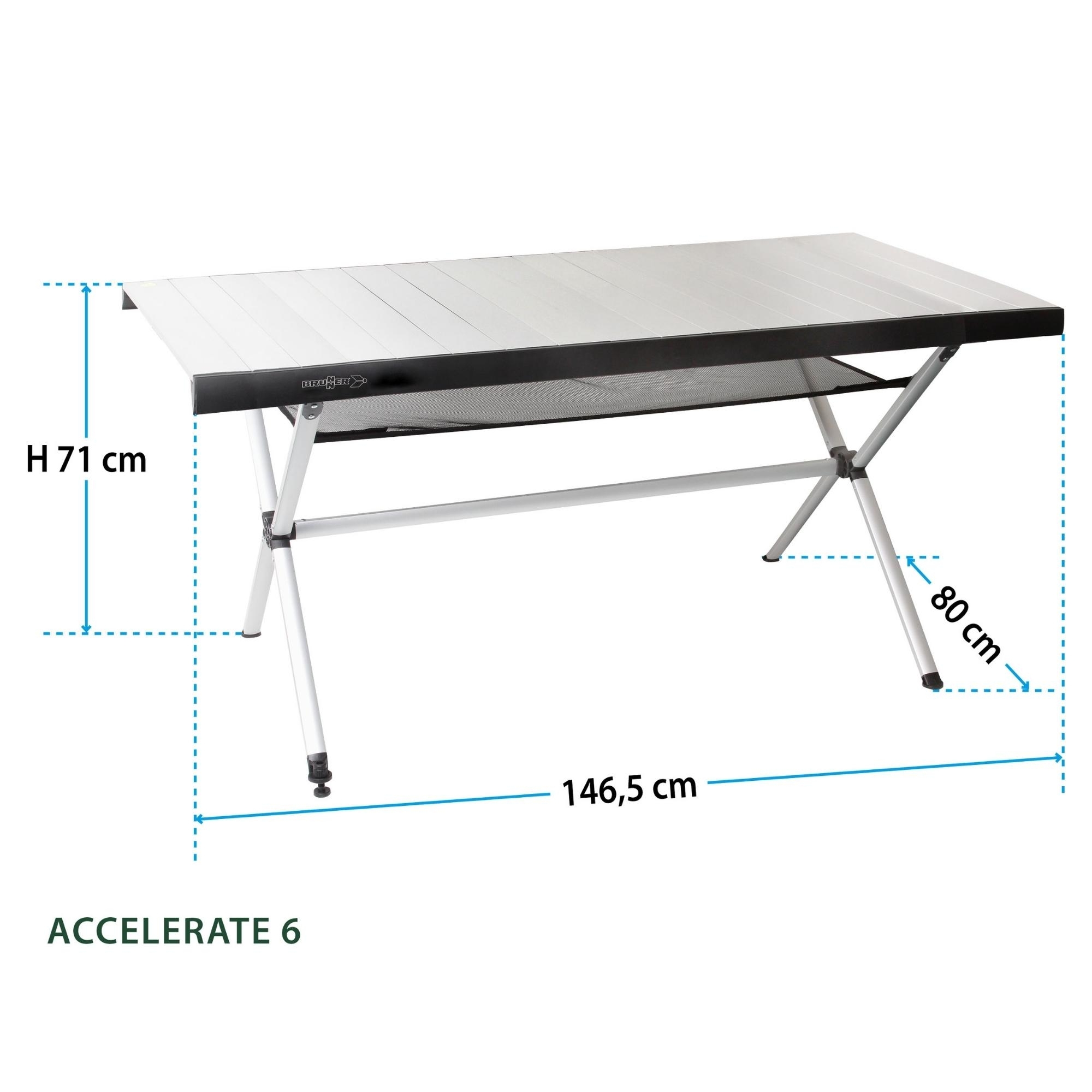 Brunner Accelerate 6 Campingtisch 146,5 x 80 cm