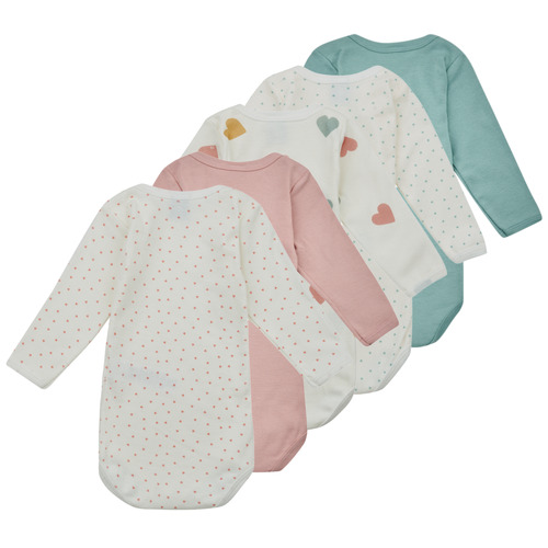 Petit Bateau - BODY US ML TRICOEUR PACK X5 - Multicolore