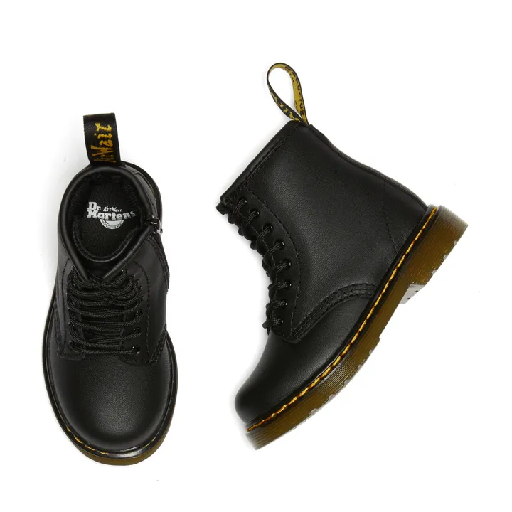 Dr Martens Boots à Lacets 1460 Cuir Lisse | Noir