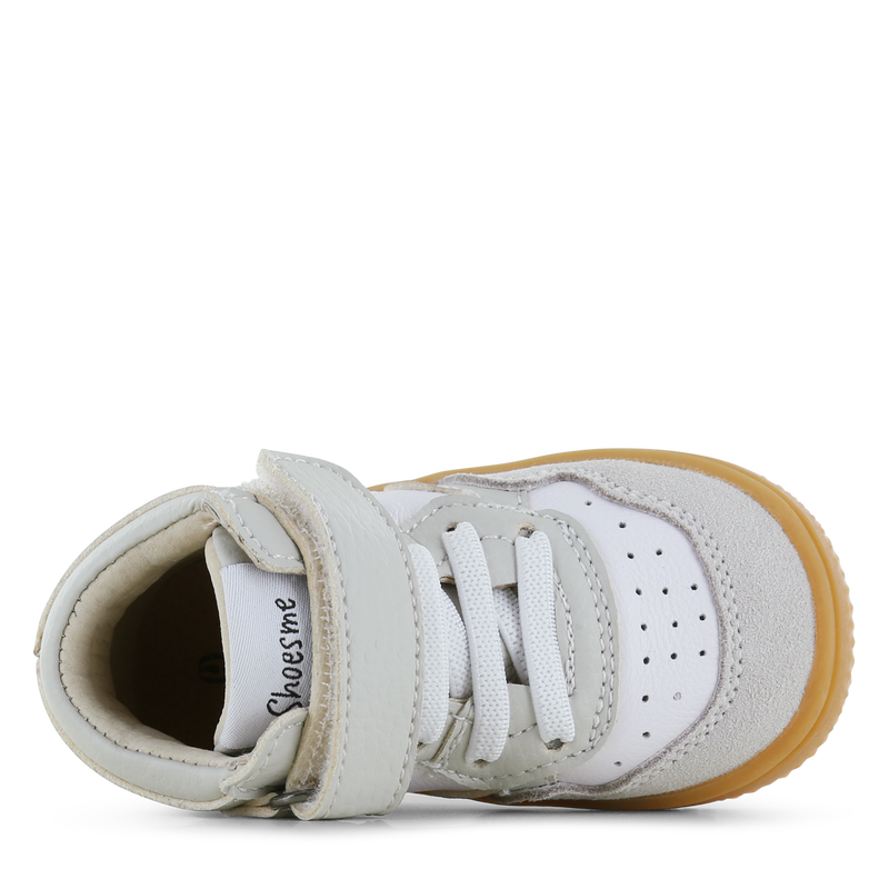 Shoesme grijs sneakertje Microfiber leer, Suède | Jongens schoenen