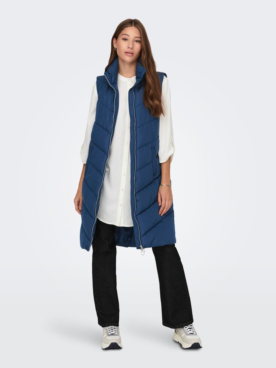 JDYFINNO Daunenweste Dark Denim