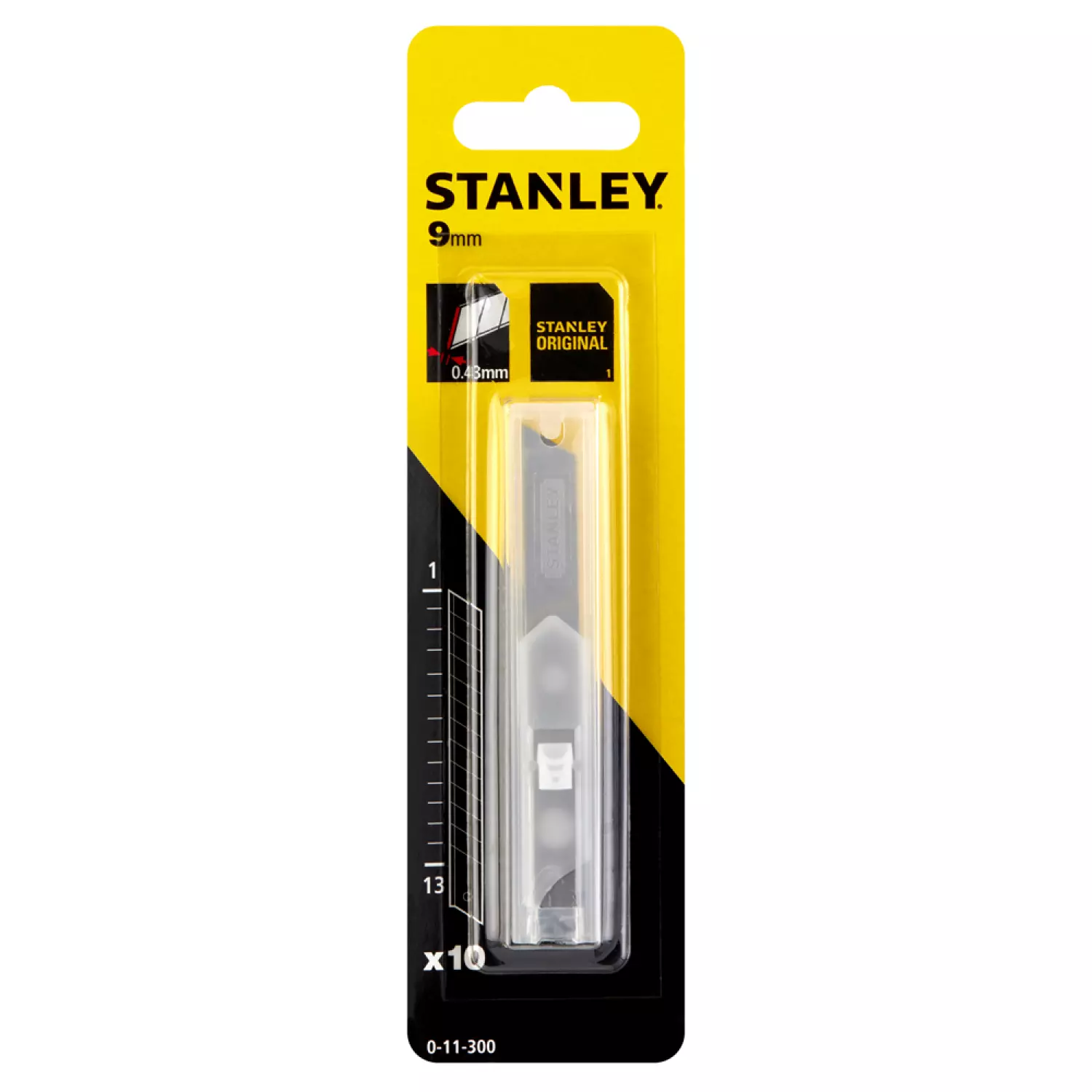 Stanley 0-11-300 afbreekmesjes - 9mm (10st)