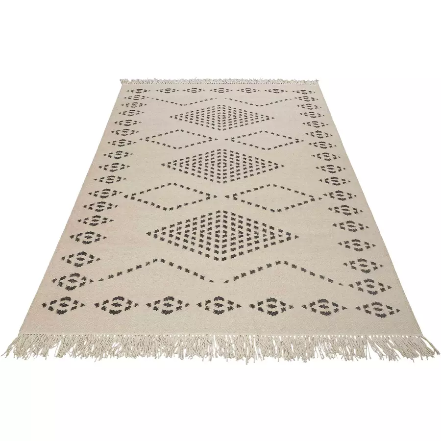 Green Looop Handweb-Teppich Belmont beige