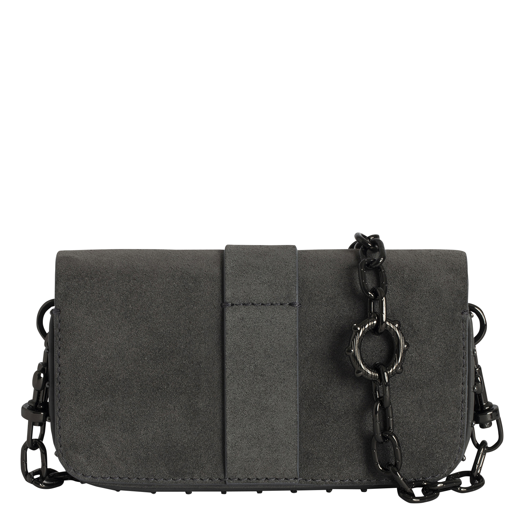 KATE WALLET - Sac bandoulière en cuir | Gris