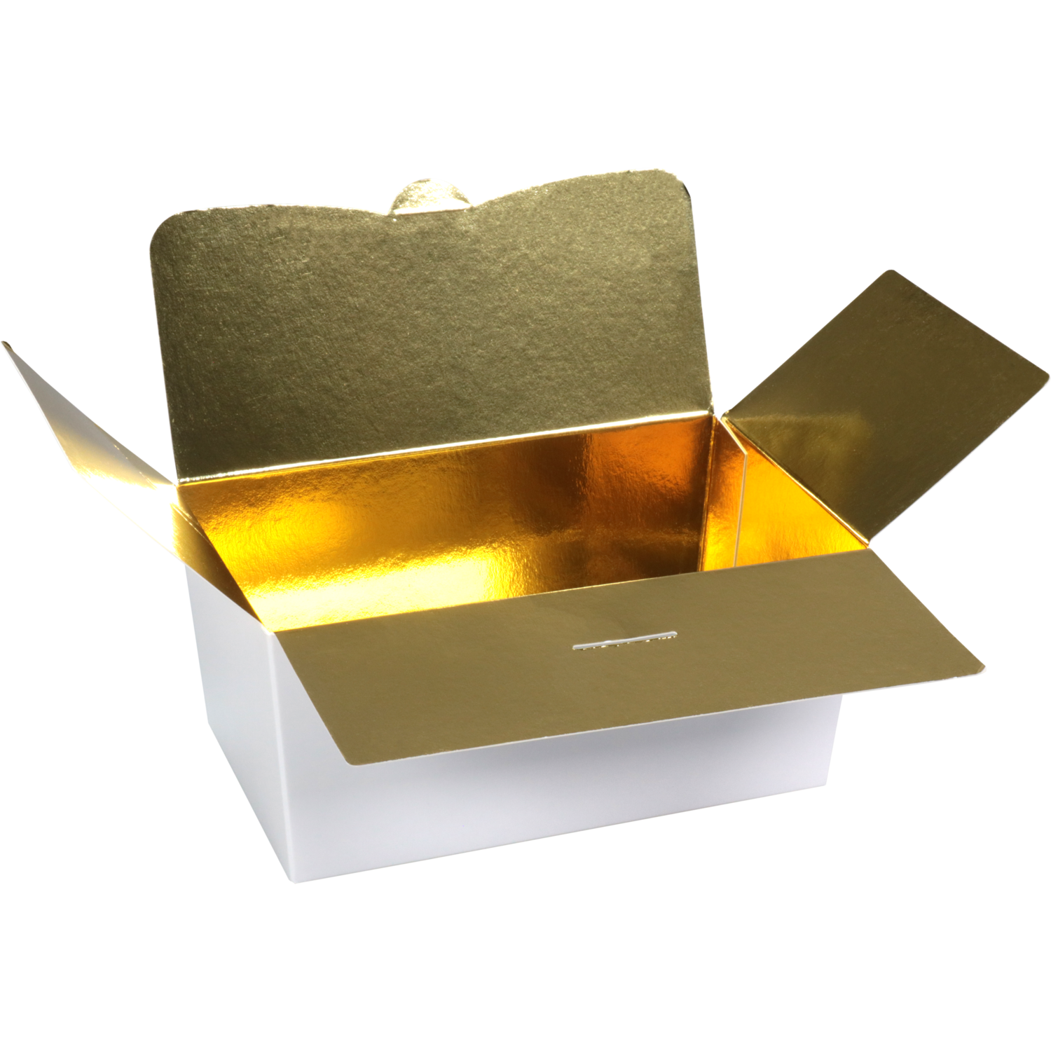 Ballotin, karton + PP, 750gr, 152x89x75mm, wit/goud
