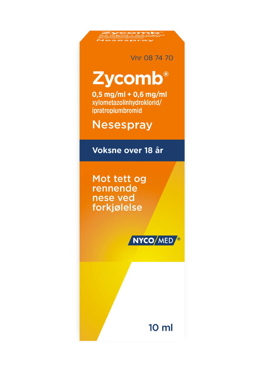 Zycomb Nesespray 0,5 mg/ml/0,6 mg/ml