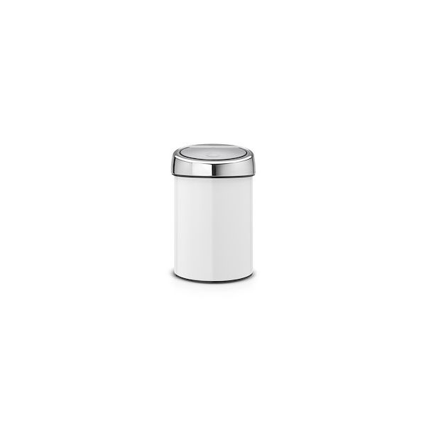 P-Brabantia Internacional Balde do Lixo WC Brabantia Touchbin 3l Branco